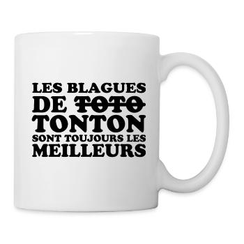 Meilleurs tontons cadeau pour tonton drôle - Mug blanc - blanc - Droite