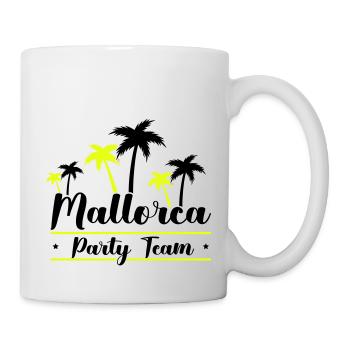 mallorca party team - Tasse - Weiß - Rechts