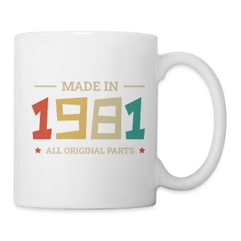 Legendär seit 1981 Original 1981 - Tasse - Weiß - Rechts