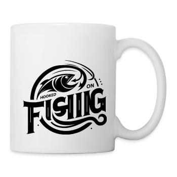 « Élégant Hooked On Fishing Tee - parfait pour l’angle - Mug blanc - blanc - Droite