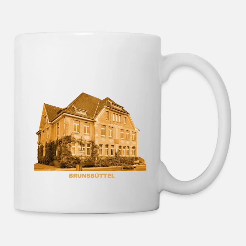 Brunsbüttel Rathaus Schleswig-Holstein Elbe - Tasse - Weiß