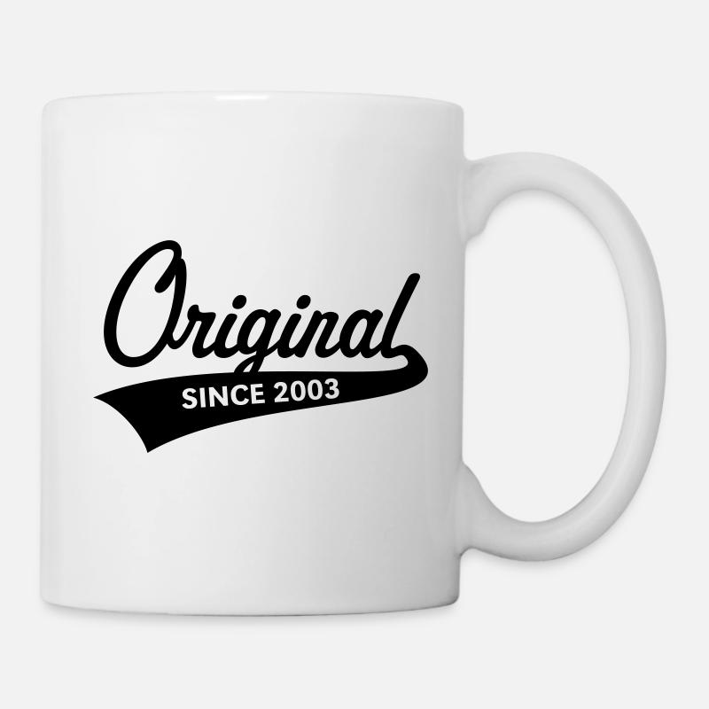 Original Since 2003 (Geburtsjahr, Geburtstag / B) - Tasse - Weiß