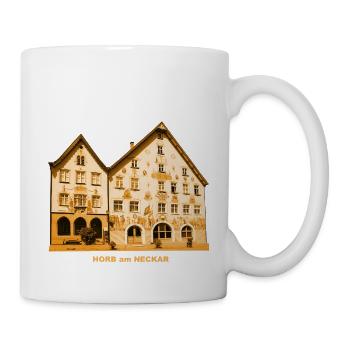 Horb Rathaus Neckar Freudenstadt Baden-Württemberg - Mug - white - Right