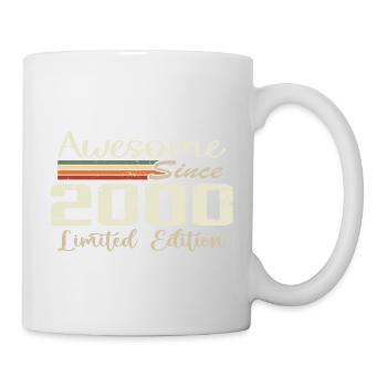 Anniversaire 24 Ans Millésime 2000 Cadeau 2000 - Mug blanc - blanc - Droite