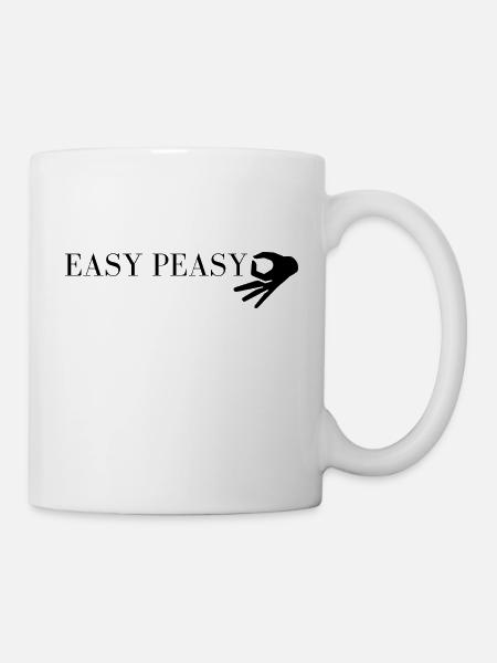 easy peasy - Tasse - Weiß