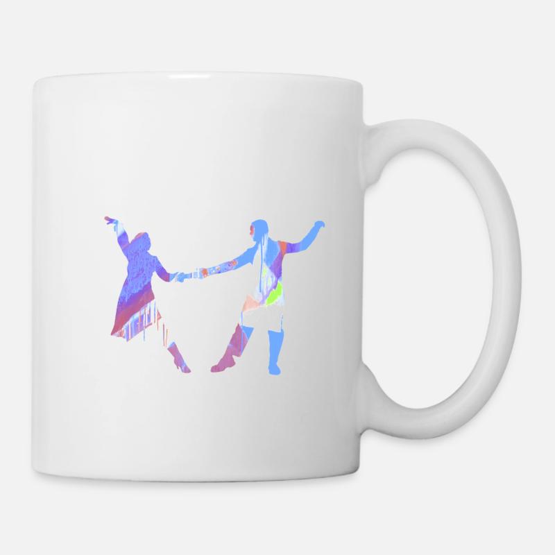 Paartanz, Tänzer, tanzen, Graffiti,Paar - Tasse - Weiß