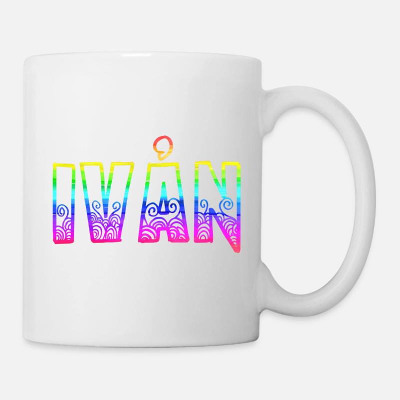 ivån rs regenbogen - Tasse - Weiß