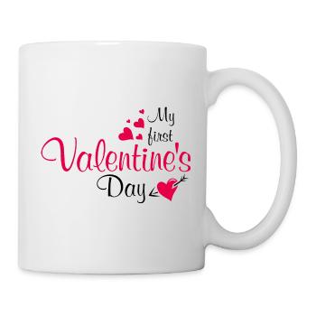 Mein erster Valentinstag - Tasse - Weiß - Rechts