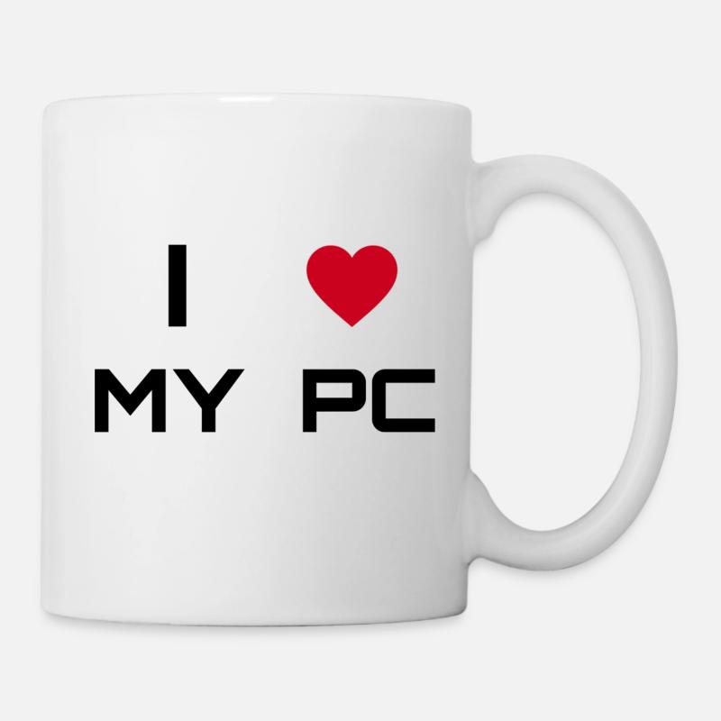 I love my PC - Mug - white