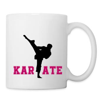 karate - Tasse - Weiß - Rechts