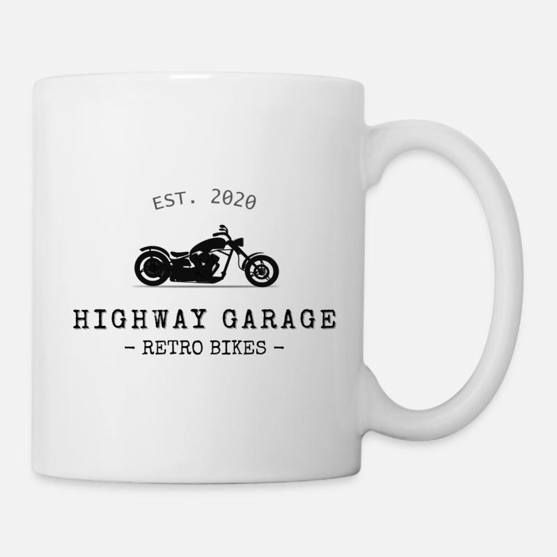 Retro Bikes - Tasse - Weiß
