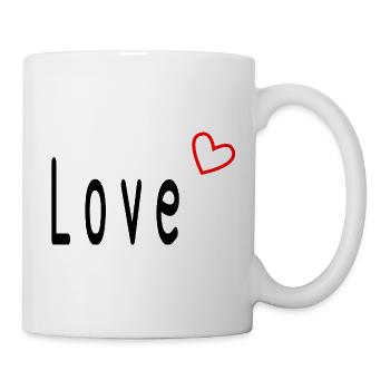 VALENTINE'S DAY. Bachelorette party. I LOVE YOU. I LOVE YOU. LOVE - Mug - white - Right