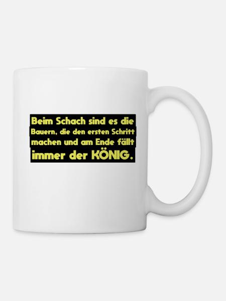 witzige Bauern Landwirt Sprüche - Tasse - Weiß