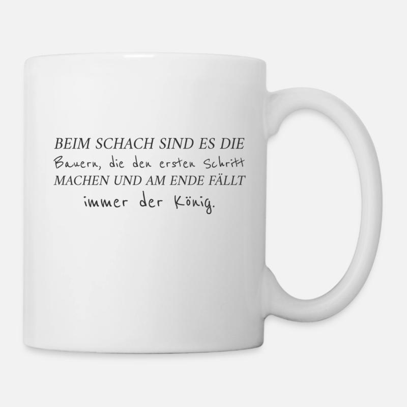 Lustige Spruch Bauern - Tasse - Weiß