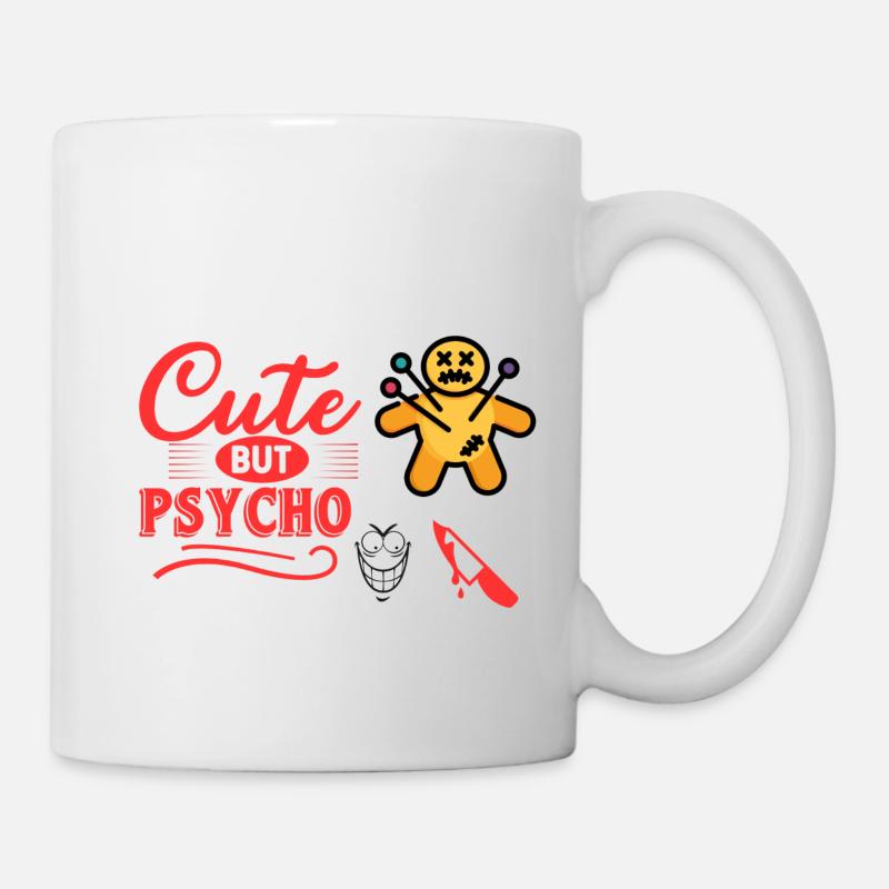 Chaussure psycho mignonne - Mug blanc - blanc