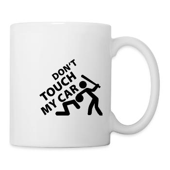 Don't Touche my Car - Mug blanc - blanc - Droite
