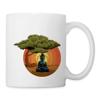 Buddha Monk Namaste Buddhism I Gift - Mug - white - Right
