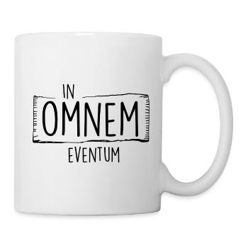 in omnem eventum - Tasse - Weiß - Rechts