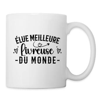 Delivery Girl Humor World's Best Delivery Girl Geschenk - Tasse - Weiß - Rechts