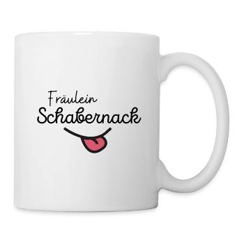 Baby Geschenk zur Geburt Fräulein Schabernack - Tasse - Weiß - Rechts