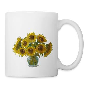 Tournesols dans le style de Vincent van Gogh - Mug blanc - blanc - Droite