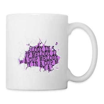 cool music artists coffee present idea happy music - Tasse - Weiß - Rechts