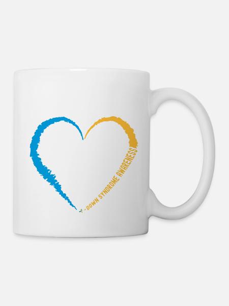 Down-Syndrom Bewusstsein Pfeile Trisomie 21 T21 Männer - Tasse - Weiß