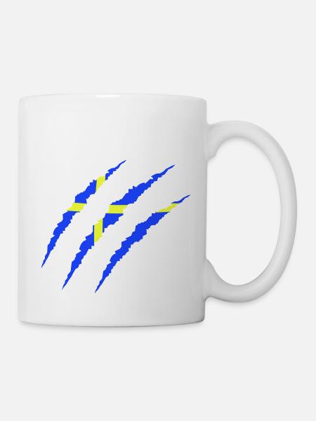 krallen sweden - Tasse - Weiß