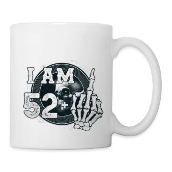 I'm 52 plus 1 middle finger Skull funny 53rd - Mug - white - Right
