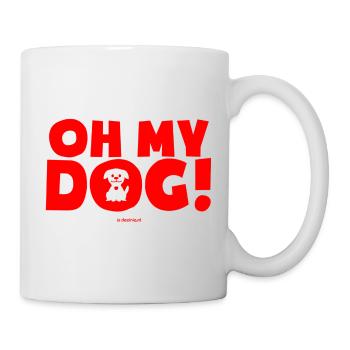 Oh mein Hund! - Tasse - Weiß - Rechts