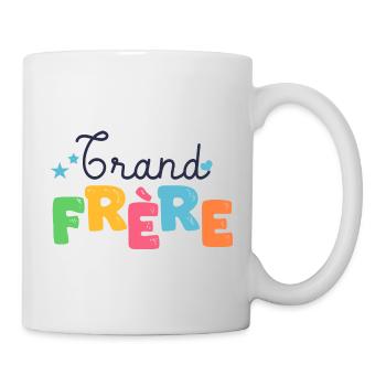 grand frère Cadeau naissance famille - Mug blanc - blanc - Droite