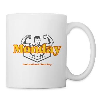 Monday International Chest Day - Tasse - Weiß - Rechts