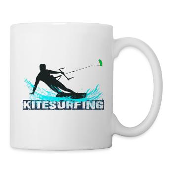 Kitesurfing - Tasse - Weiß - Rechts