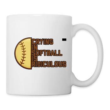 Crying In Softball Is Ridiculous 4 - Mug - white - Right