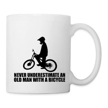 Funny Bicycle Saying - Mug - white - Right
