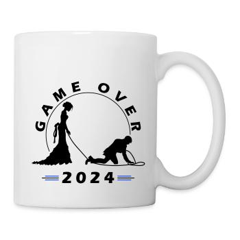Game Over 2024 Hochzeit - Tasse - Weiß - Rechts