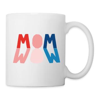 MOM=WOW - Tasse - Weiß - Rechts