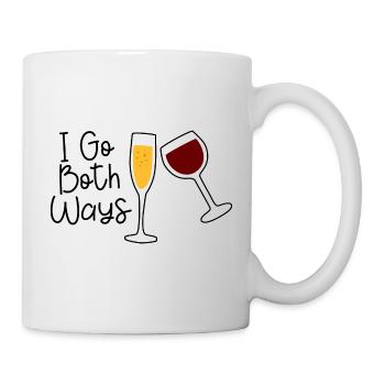 Je vais dans les deux sens 4 - Mug blanc - blanc - Droite