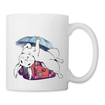Bunny, Suitcase, Holiday Rodent, Travel Bunnies - Mug - white - Right