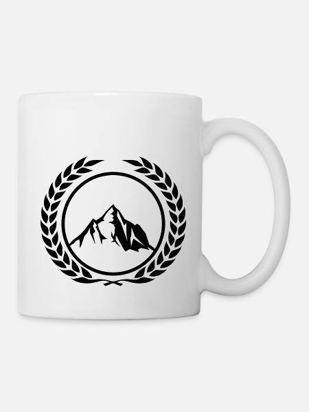 Couronne de montagnes - Mug blanc - blanc
