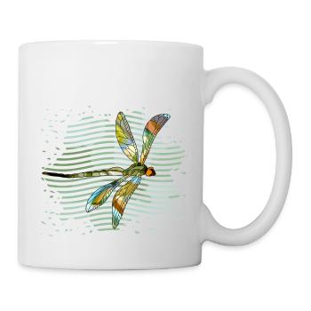 Libellule - Mug blanc - blanc - Droite