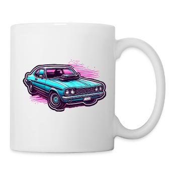 Voiture / Véhicule / Voiture de tourisme / Mobile / Ancienne / Conduite - Mug blanc - blanc - Droite
