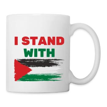 I stand with palestine FREE PALESTINE - Mug - white - Right