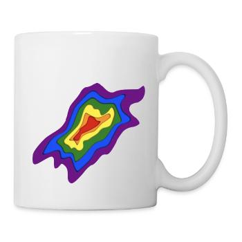 Papercut style Rainbow flag - Tasse - Weiß - Rechts