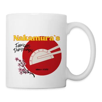 Famous Dumplings - Tasse - Weiß - Rechts