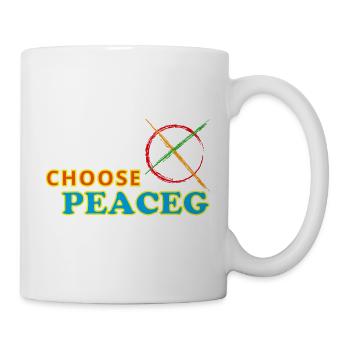 Choisissez la paix - Wähle den Frieden - Mug blanc - blanc - Droite