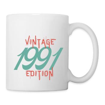 Jahrgang Ausgabe 1991 - Tasse - Weiß - Rechts