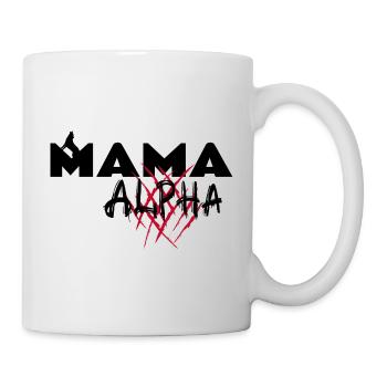 Mère alpha. Maman louve. Mama alpha - Mug blanc - blanc - Droite