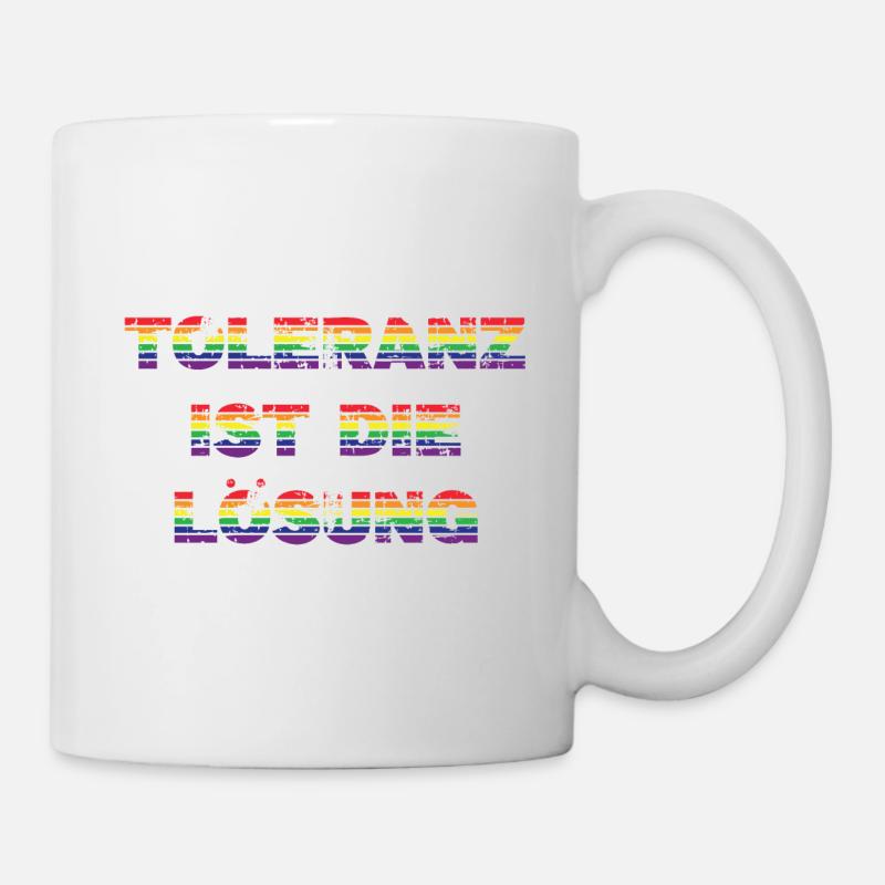 Toleranz - Tasse - Weiß