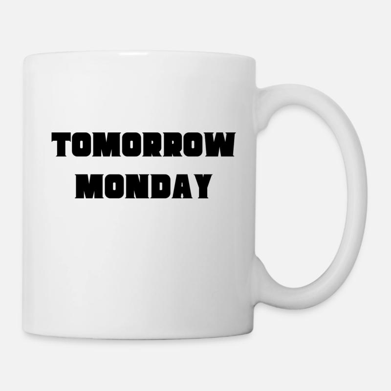 Morgen Montag - Tasse - Weiß